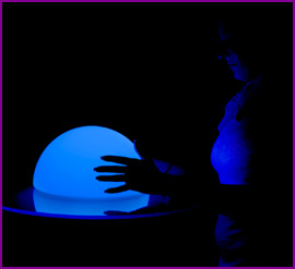 Person holding a Mood Dome